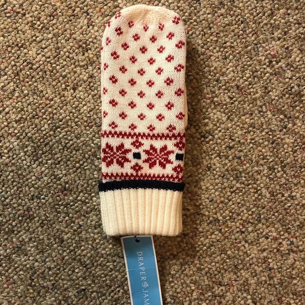 🆕 Draper James Fair Isle Mittens Willow White